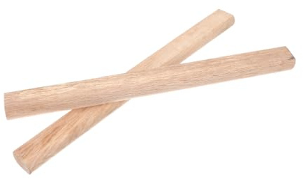 IWOWHERO Poignée De Hache en Bois Naturel 40 Cm – Remplacements De Poignées Compatibles – Manche Robuste pour Axes De Jardinage Et Forestier – Kit 2 Pièces – Usage Extérieur Professionnel