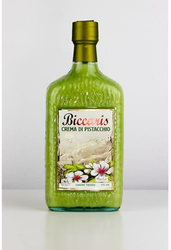 Crema Dolce Alcolica Gourmet Gusto Pistacchio Liquore Cremoso Made in Italy Ideale per Dessert, Caffè e Cocktails 17% Vol Regalo Gastronomico 70CL