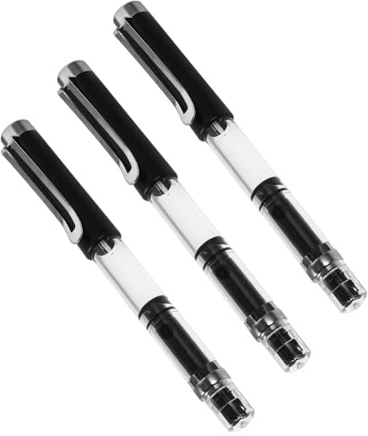 BCOATH 3 St Refillable Piston-filled Ink Brush Pen med Flexibel Spets för Kalligrafi Japansk och Kinesisk Skrivning Målnings Teckningspenna för Konstnärer och Handskrivning