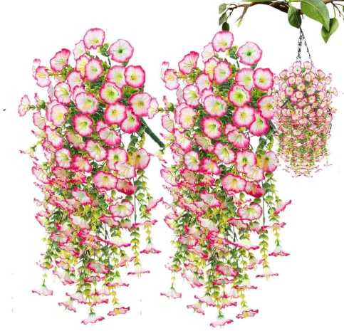 Artificiella petunia blommor för utomhusbruk 2 Stycken Träds Falska Blommor