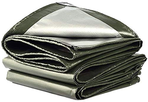 QIAOH Telone Occhiellato Impermeabile 8X12m, Teloni Impermeabili Occhiellati,Telo Impermeabile Esterno Occhiellato,Telo di Protezione Pesante Antipioggia Copertura da Esterno PVC