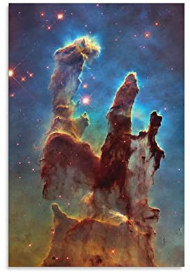 Wandkunst Dekor Adler Nebel Hubble Teleskop Weltall Leinwand Poster Schlafzimmer Büro Zimmer Dekor Geschenk Dekor Druck Bild Gemälde für Wohnzimmer Schlafzimmer Dekoration 20 x 30 cm