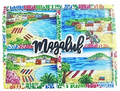 Mallorca Spanien 3D Magaluf Kühlschrankmagnet Souvenir Geschenk, Kunstharz, handgefertigt, Mallorca-Kühlschrankmagnet, Heim- und Küchendekoration, Kollektion