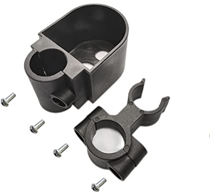 Gehstockhalter für Rollator oder Gehstock, Universalteile, Stockclip, mit Montagewerkzeug (1Ea Schwarz)