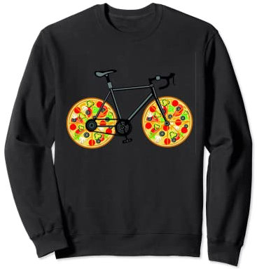 Roulettes de vélo pour pizza Sweatshirt