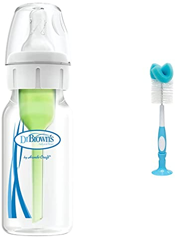 Dr. Brown's Options - Biberón estándar, 120 ml & Cepillo de Limpieza para Biberones