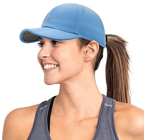 Gisdanchz Unisex Faltbar Performance Verstellbare Passform Basecap mit 3-Teilige Krempe