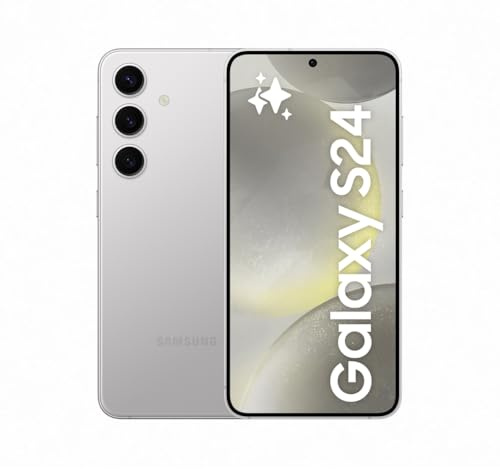 Samsung Galaxy S24 AI Smartphone, Android-Handy ohne Vertrag, 8 GB RAM, 256 GB Speicher, 50-MP-Kamera, Lange Akkulaufzeit, Marble Gray, 3 Jahre Herstellergarantie