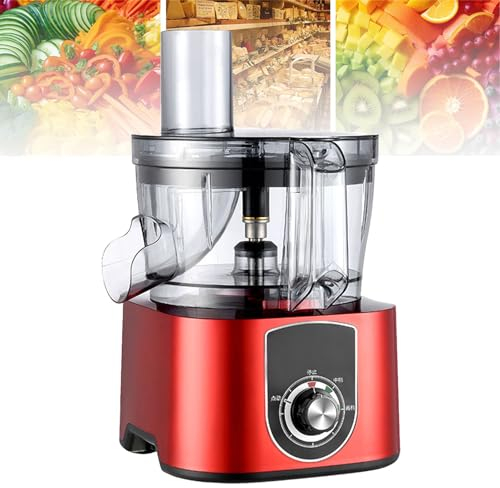 Commercial Electric Vegetable Fruit Dicer, 2 in 1 Stainless Steel Automatic Fruit and Vegetable Chopper Dicer Slicing Dicing Chopper Machine for Onions, Carrots, Cucumbers, Diced Ham, Potatoes,Red