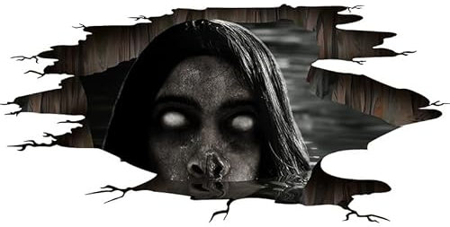 YXHZVON 2 Etiquetas de Pared de Halloween, Pegatinas de Terror Fantasma y Horror, Adornos de Halloween
