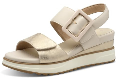 s.Oliver Mujer 5-28705-44 Sandalias, Champagne Comb, 42 EU