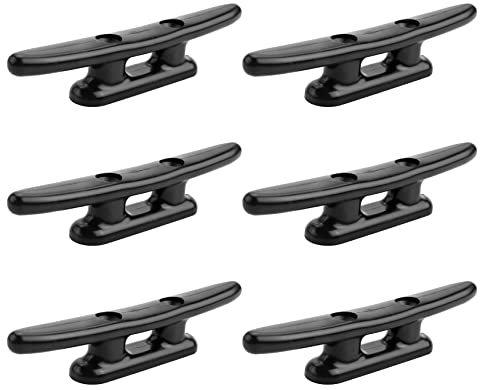 Asuinxurr 6 StüCke Schwarz Boots Klampen Kajak Klampen Bootsdock Klampen Kajak Kanu Klampen 4 Nylon Klampen für Boots Liegen Platz ZubehöR
