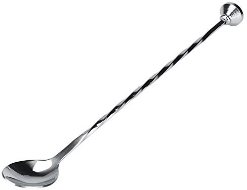Sponce en Acier Inoxydable Mélanger la Gose de Cuillère Muddler Bar, Conception Ergonomique, Miroir Poli, 304 en Acier Inoxydable, Poignée Confortable, Inodore, pour Diverses Boissons, Maison et