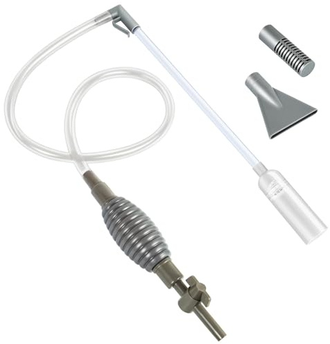 GmwyCzV Sifonador Acuario, 1.7m Mulmsauger Aquarium, Aspirador para Acuario, mit Handpumpe, Aspiradora Sifonador con Sifón y Limpiador de Grava, Limpiador, Accesorio de Mantenimiento