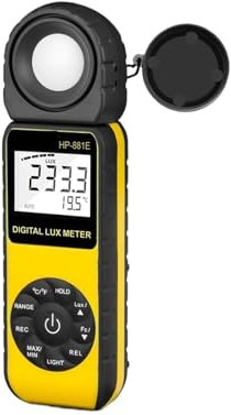 YQVEOT Luxmètre Luxmètre numérique -881E 1-300000 lux, capteur indépendant, et fiable, avec écran LCD for la Mesure de l'intensité Lumineuse