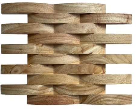 FLCPJGV Panneau Mural En Bois Texturé 3D, Installation Facile, Revêtement Mural Intérieur Décoratif élégant pour La Décoration de Bureau, Couleur Bois Clair