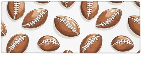 Gaming-Mauspad mit Cartoon-Fußball-Druck, 30,5 x 80 cm, großes Mauspad, Computer-Tastatur-Pad, Schreibtischunterlage, rutschfeste Schreibtischunterlage für den Schreibtisch, Mauspad für Büro, Zuhause