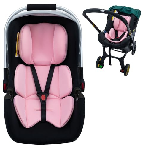 Infant Car Seat Insert, Ultra-Thick Carseat Head Support for Infant, Breathable Baby Car Seat Head & Body Support Compatible with Stroller, Universal Baby Car Seat Cushion with Filled Sponge