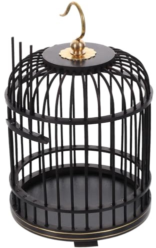 Toyvian Petit Panier en Bois D’ébène pour Sauterelles, Cage Artisanale en Bambou, Petite Cage de Capture Réutilisable pour Insectes, Accessoire Naturel pour L’exploration Rangement