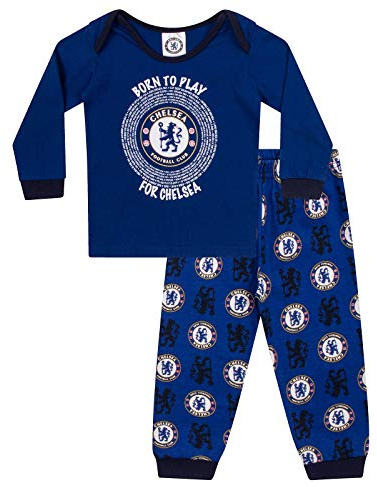 Chelsea FC - Jungen Schlafanzug - Offizielles Merchandise - Geschenk für Fußballfans