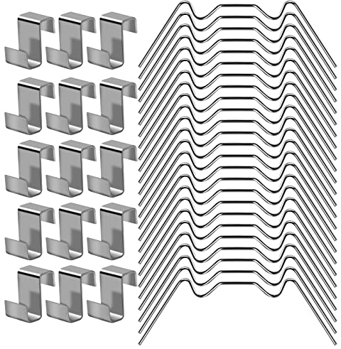 Vesaneae 50 Pezzi Clip Accessori Serra, Clip di Fissaggio per Serre, Kit di Ricambio Per Serra, Clip Per Serra, Clips Pannello in Vetro Fissaggio in Acciaio Inox Sovrapposizione Z Clips W Digitare