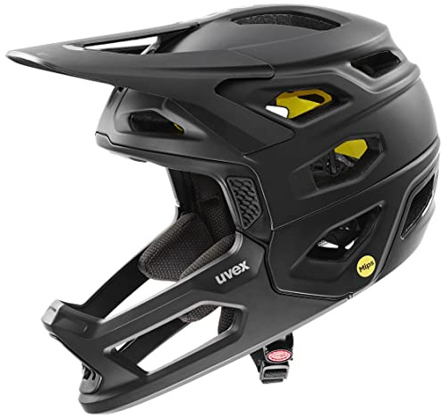 uvex revolt MIPS - extremt lätt MTB-hjälm för dam och herr - MIPS-system - individuell storleksanpassning - all black matt - 57-61 cm