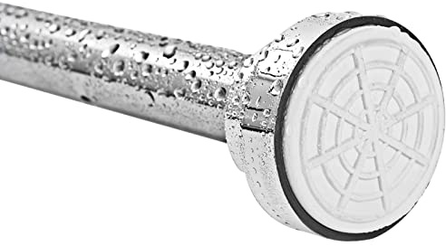 PetHot Shower Curtain Pole, 55-85 cm Stainless Steel Net Curtain Rod, Adjustable Shower Curtains Rail Spring Tension Rod Extendable Telescopic Curtain Rod Tension Pole Net Voile