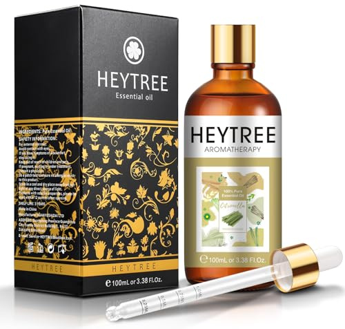 HEYTREE Strong Citronella Essential Oil - Sprays & Diffuser-Good Protect | for Diffuser,Candles Making Outdoor Garden Spray -Drive Buzzing Beasties-Refreshing and Crisp Aroma for Outdoor Use