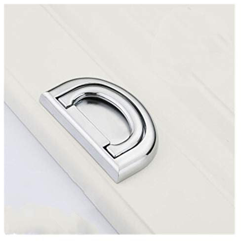 Türklopfer Einfache Moderne versteckte Griff D Type Design Türklopfer Jane europäischen Pull Handles Ring-Küche-Kabinett-Fach-Möbel Hardware (Color : Chrome)