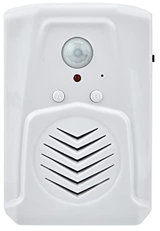 Detector de movimiento con sonido, timbre de puerta, detector de movimiento, inalámbrico, sensor de movimiento, detector de movimiento, alarma USB, sensor de movimiento con pilas, alarma MP3, audio