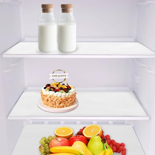 Kühlschrankmatten,Silikonmatte,Schubladenmatte,Antirutschmatte Küche,Drawer Mat,Schrankpapier Küche,Kühlschrank Unterlage,6 Stück Kühlschrankfolie,Schutzmatte Schrank,Antirutschmatte Küchenschublade