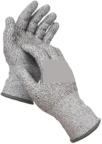 nmbhus Guante De Seguridad Anticortes HPPE Nivel 5, Alta Resistencia, Industrial, Cocina, Jardinería, Antiarañazos, Corte De Vidrio, Multiusos