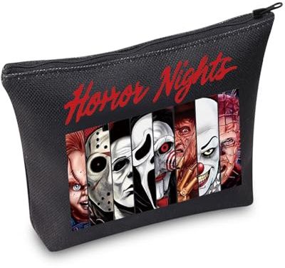 Cadeau amusant Ghostface - Personnages du film d'horreur - Inspiré d'Halloween - Pochette zippée - Décoration d'Halloween, Ghostface Bag-py1, MB