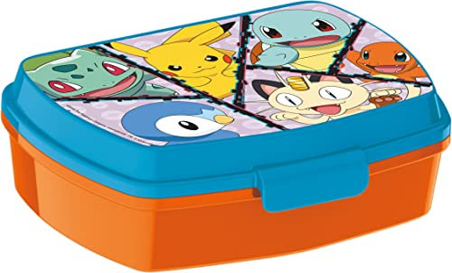 ALMACENESADAN; 5463; Schulbeginn und Geschenk; bestehend aus rechteckiger Sandwich-Box, mehrfarbig, wiederverwendbares Produkt, BPA-frei (Pokemon)