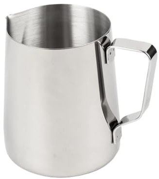 Jarra Barista Taza tipo guirnalda de acero inoxidable de 350/600ML, olla for espumar leche, taza for café con leche, recipiente for leche, café, hervidor de Metal, barra, herramienta de cocina(600ml)