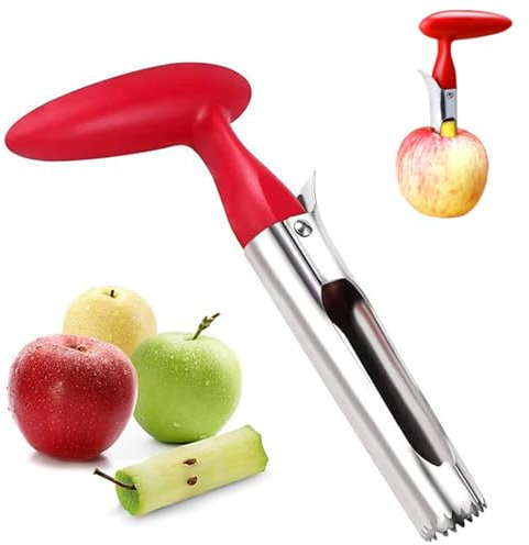 Descorazonador De Manzanas Quitacorazones De Manzana O Pera De Acero Inoxidable Cortador De Manzanas Con Mango Y Hoja Dentada De Acero Inoxidable Apto Para Hogar Y Cocina