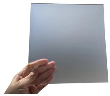 HaoFeilll Dubbelsidig matt genomskinlig akrylplåt Frostad gjuten plastskiva for reklam, dekorhantverk, signal(3mm Thickness,100x100mm)