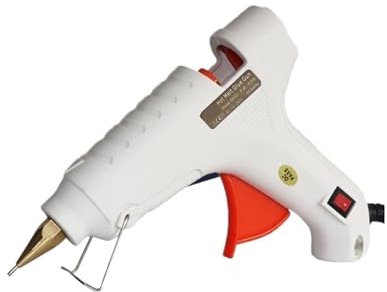 per progetti di bricolage fai da te e riparazioni Pistola for colla a caldo da 40 W e 60 W, ugello in rame puro di piccolo calibro da 1 mm con interruttore di alimentazione ON/OFF, stick di colla da 1