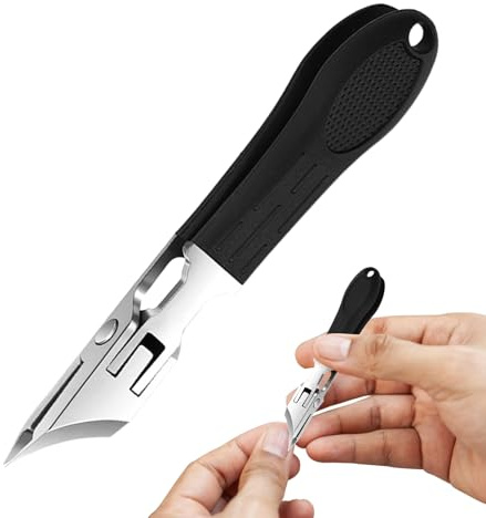 Schräge Nagelknipser Fußnägel - Nagelknipser für Fingernagel und Fußnägel | Nagelknipsers Gegen Eingewachsene Nägel Edelstahl Groß Nail Clipper Fußnagelzange Zehennagelknipser Nagelhautentferner