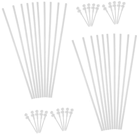 CLISPEED 20satz Teiliges Windmühlen-stangen Robustem Kunststoff DIY Windrad Zubehör Für Gartendekoration Party-Accessoire Und Bastelprojekte Stabile Windmühlenstäbe Für Außenbereich Geeigne