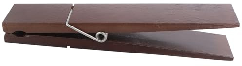 SUPVOX Pince à Linge Murale Décorative en Bois Naturel, Grosse Pince à Serviette pour Salle de Bain, Crochet Multifonctionnel pour Suspendre Serviettes et Vêtements – 1 Pièce, Couleur