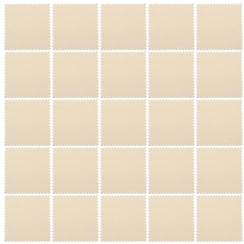 JECOMPRIS Chiffons de Nettoyage Professionnels en Tissu Blanc Lot de 50 Couleur Aléatoire Éliminant Efficacement Traces de Doigts pour Polir et Nettoyer Bijoux en Argenté et Or