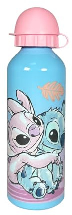 My sweety pop - Gourde Stitch Disney Fille Bleu Aluminium | Idéal pour l'école, la maternelle et le primaire, avec 500 ml.