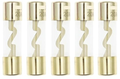 5PCS 10 * 38MM Glas Sicherung Sicherungen Pack Auto Audio Amp Verstärker 10A 15A 20A 25A 30A 40A 50A 60A 70A 80A 100A Auto Sicherung(80A)