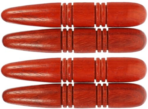 PERSELOSO Bastoncini Massaggiatori in Legno Superficie Liscia e Rotonda Set 4 Pezzi Promuove Circolazione Sanguigna per Massaggio Piedi e Schiena per Donne e Colleghi