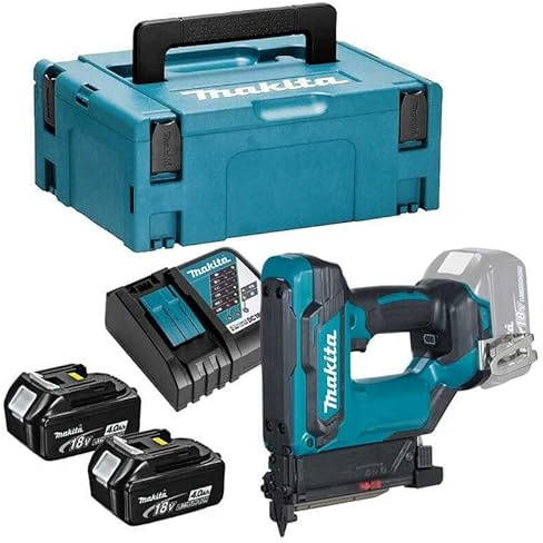 Makita DPT 353 RM1J 18 V Li-Ion Cloueur sans fil en coffret Makpac + 1x Batterie 4,0 Ah + Chargeur
