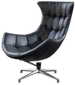 KAWOLA Sessel Wohnzimmer Loungesessel Leder Skio - Fernsehsessel, Drehsessel, Relaxsessel, Elegantes Design, Komfortables Sitzen