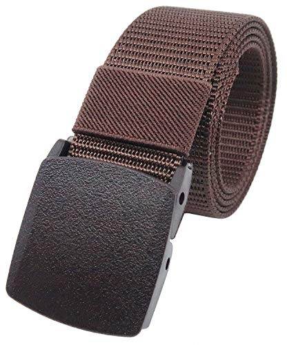 YEHMAN Unisex Gürtel Nylon Belt militärisches Design, mit Kunststoff Schnalle Automatischer Taktischer Gurtel Outdoor Sportarten Stufenlos Verstellbarer Länge 120 cm Breite ca. 3.8 cm
