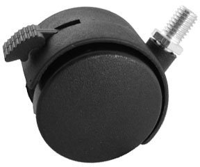 Aexit Office Chair 2 Twin Wheel Locking Swivel Caster Black (d5f1c6b45884583f45ba7b2636404591)