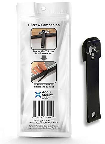 Accu Mount Tools T-Screw Companion - No Measuring Needed to Mark Security Hanging Hardware T-Screw Location on Walls